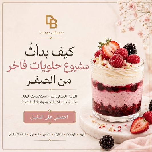 كيف بدأت مشروع حلويات فاخر من الصفر